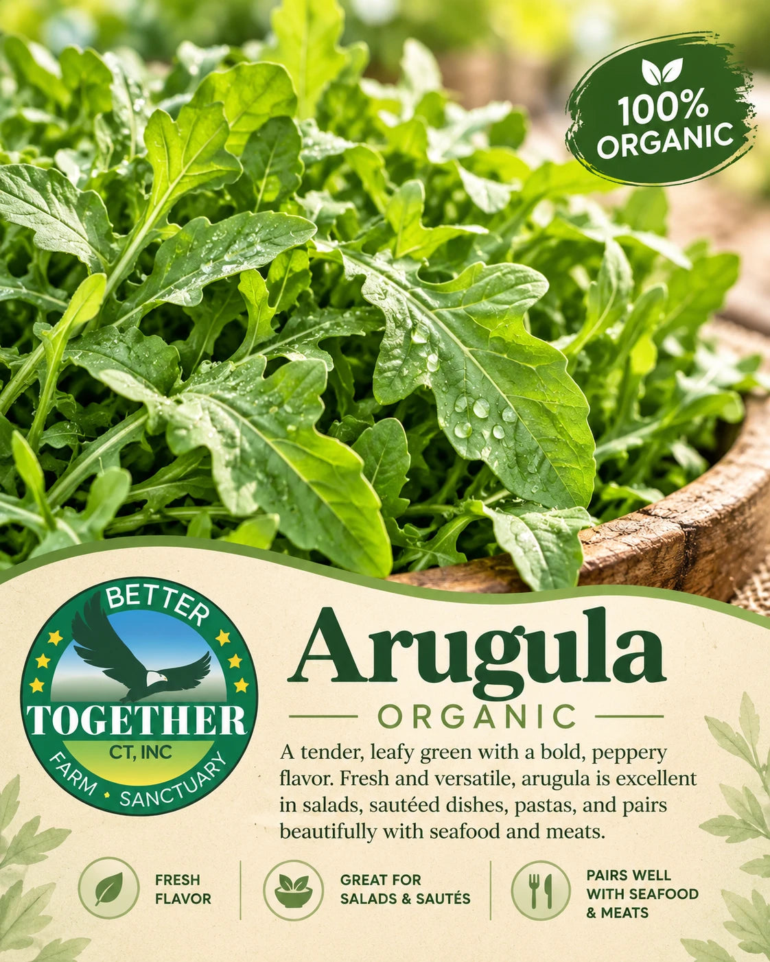 Organic arugula